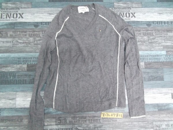 Arnold Palmer アーノルドパーマー メンズ 薄手 Vネック ニットソー 2 グレー拍卖