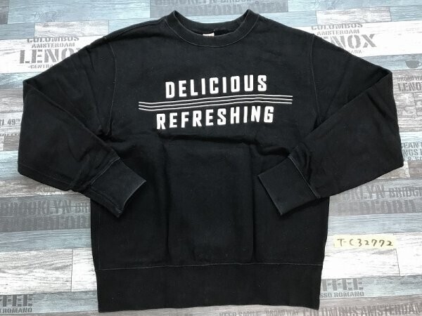 UT UNIQLO ユニクロ × Coca-Cola コカコーラ メンズ レディース コラボ スウェットトレーナー S 黒拍卖