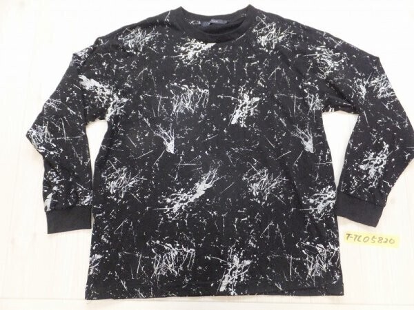 RAGEBLUE レイジブルー メンズ スプラッシュプリント カットソー M 黒白拍卖