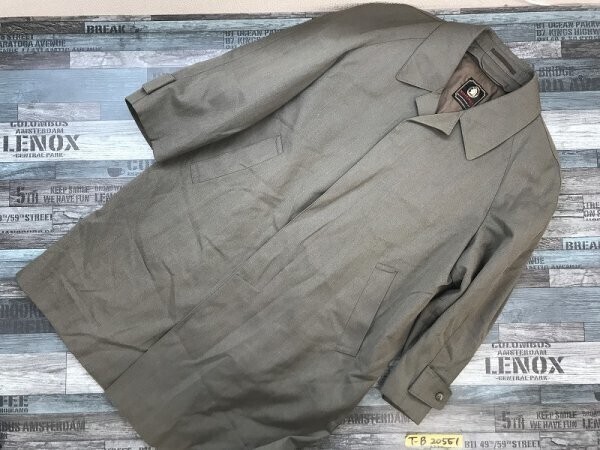 NIKKE ROLE COAT ニッケロール メンズ 毛・ポリエステル ライナー付き ステンカラーコート A4 カーキ拍卖