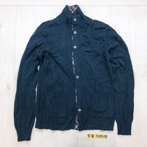 MICHEL KLEIN HOMME ミッシェルクランオム メンズ ハイネック ニットカーディガン 46拍卖