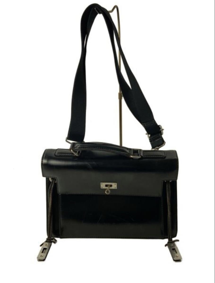 Jean Paul Gaultier / JPG アーカイブ レザーバッグショルダー & ハンド 2WAY / ブラック / 90s 名作拍卖