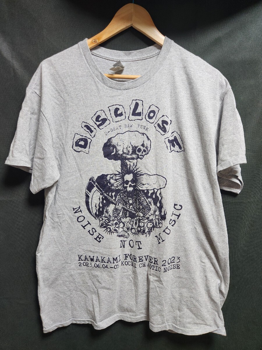 DISCLOSE Tシャツ Lサイズ 検GISM,ZAYANOSE ,GLOOM,GAUZE,LIFE,FUCK ON THE BEACH,DISCHARGE,非常階段,ジャパコア拍卖