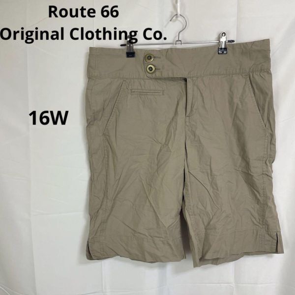 Route 66◇ルート ショートパンツ チノパン【16W】綿 コットン100%拍卖
