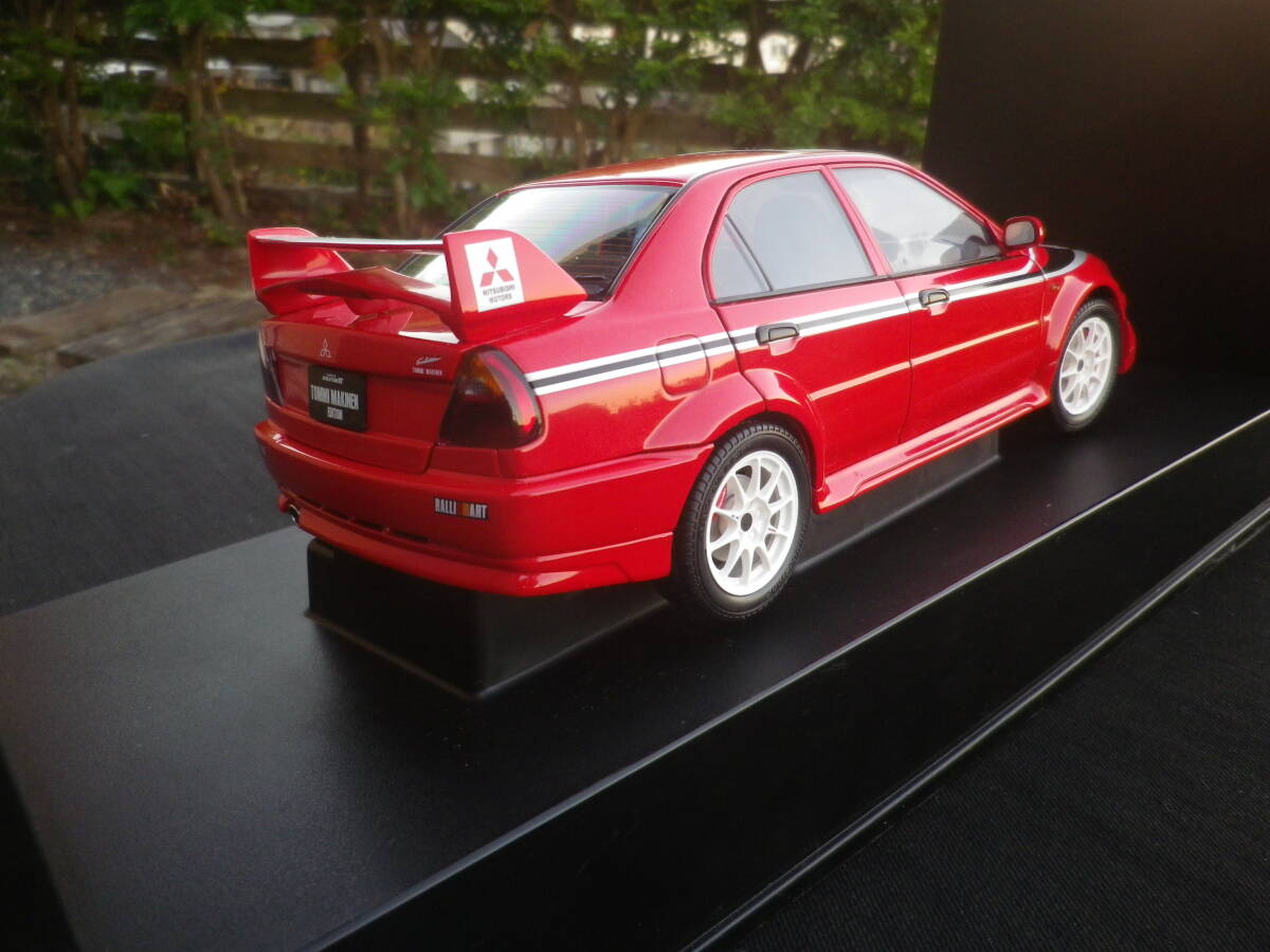 絶版! Aa 1/18 三菱 MITSUBISHI ランサー エヴォリューションⅥ ランエボ トミーマキネン EDITION STREET CAR RED 77156 オートアート拍卖