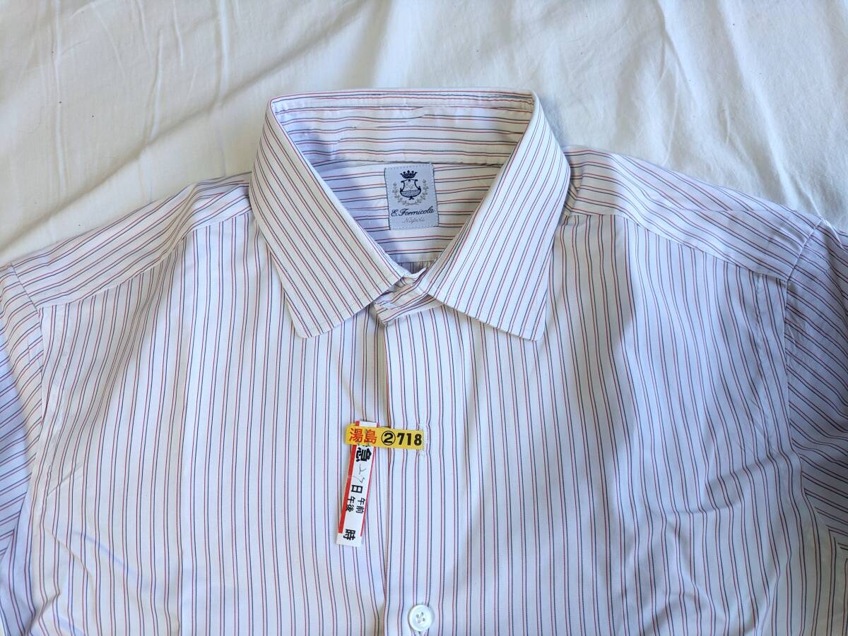 Errico Formicola エリコフォルミコラとクレミュシャツ 2枚セット 約99%引 破格(Barba キトン ルイジボレリ タイユアタイ好きに 拍卖