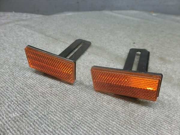 ハーレーダビッドソン スポーツスター XL883 XL1200 純正 リア フェンダー リフレクター 反射板 ステー ブラケット 左右拍卖