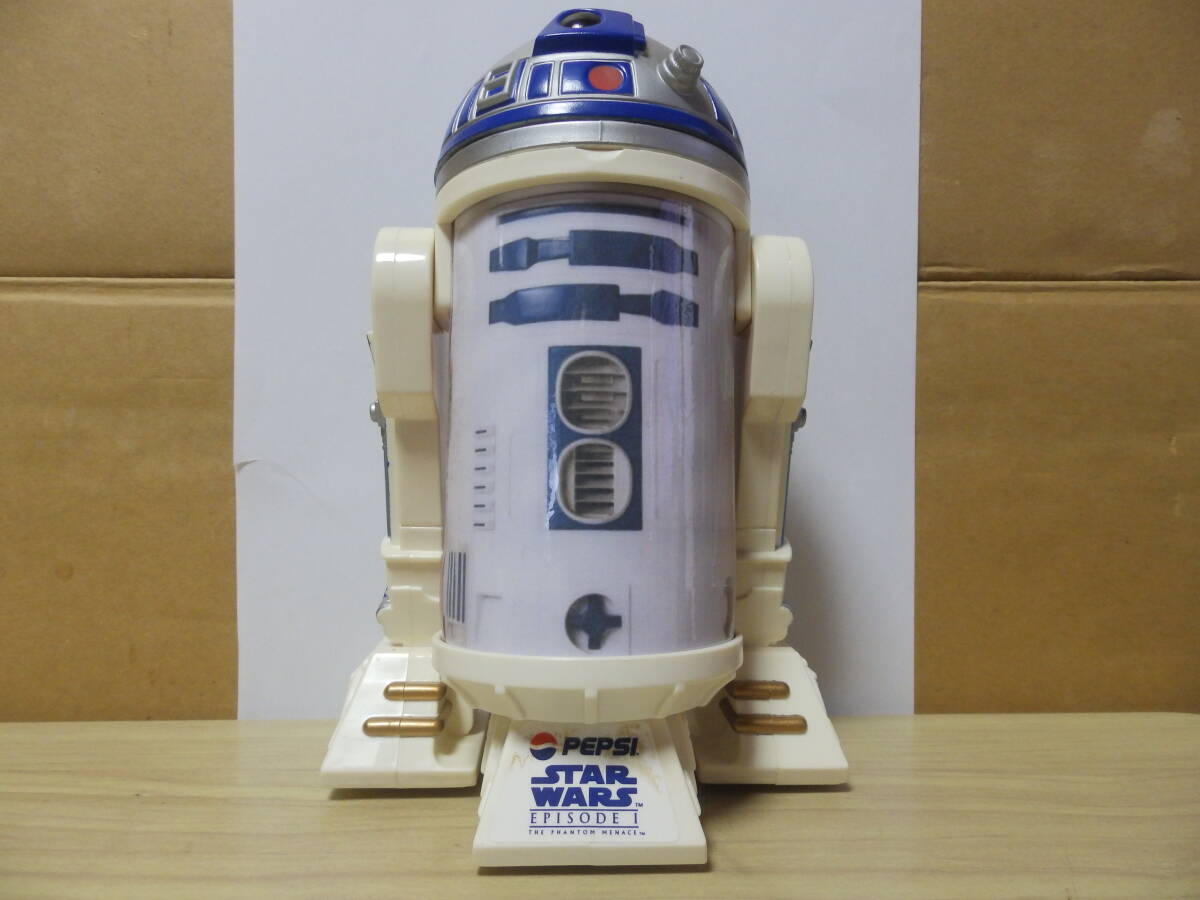懸賞当選品 PEPSI SW スターウォーズ EpisodeⅠ ファントム・メナス R2-D2 缶ホルダー ( R2-D2 模様の胴体 空缶付き )拍卖