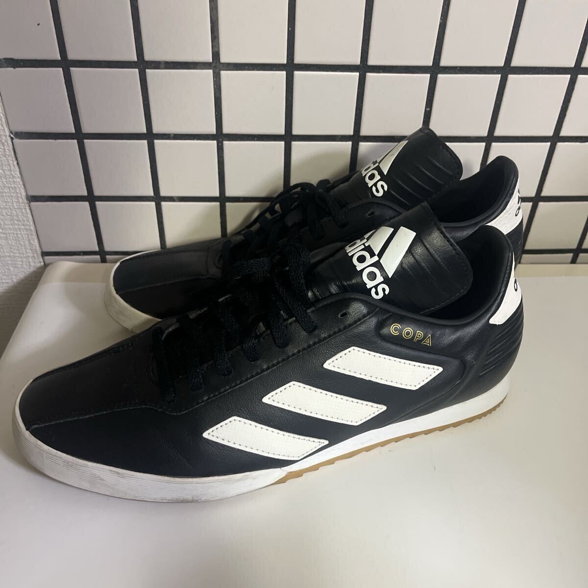 adidas アディダス COPA コパ フットサルシューズ 黒 ブラック スニーカー 28.0cm拍卖