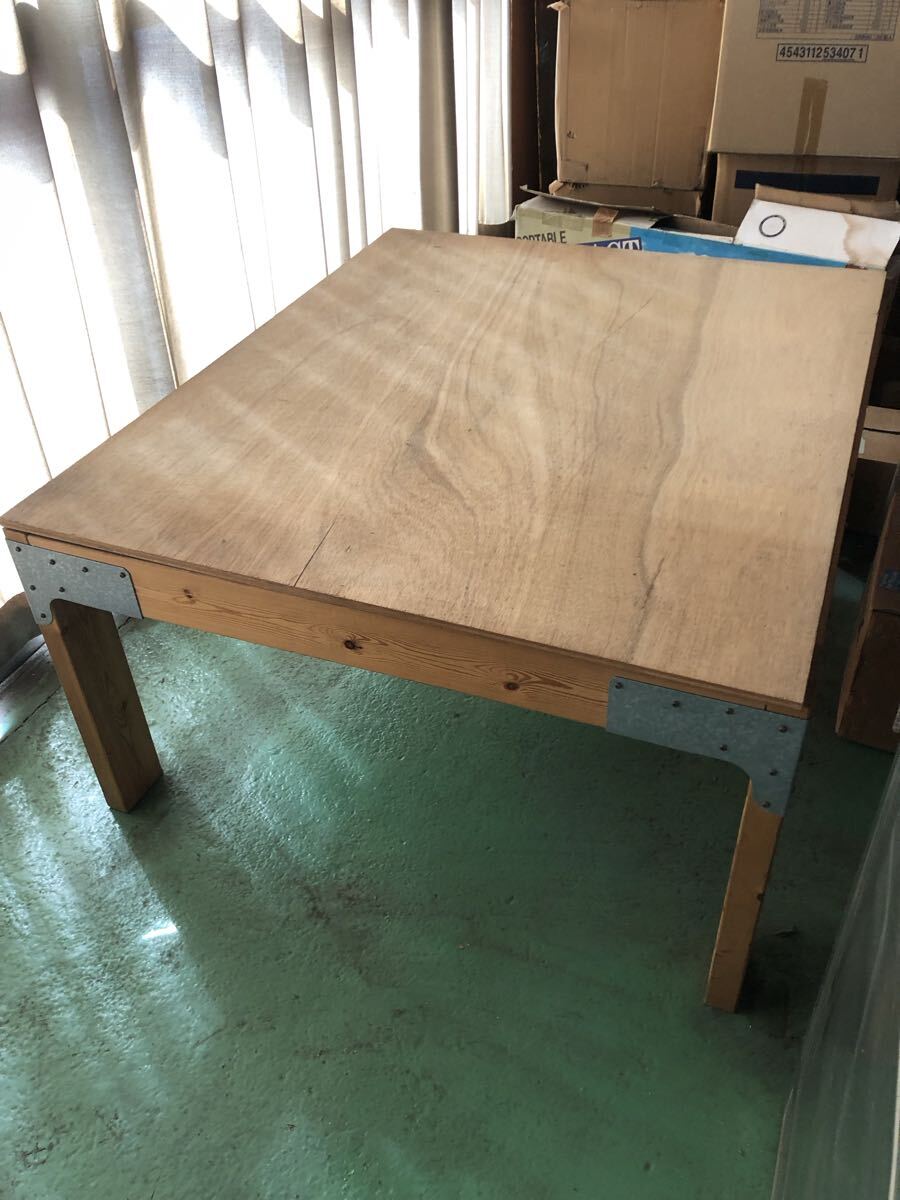 倉庫 収納棚 テーブル 木製 約50.5cm 高 x 108cm x 90.5cm拍卖