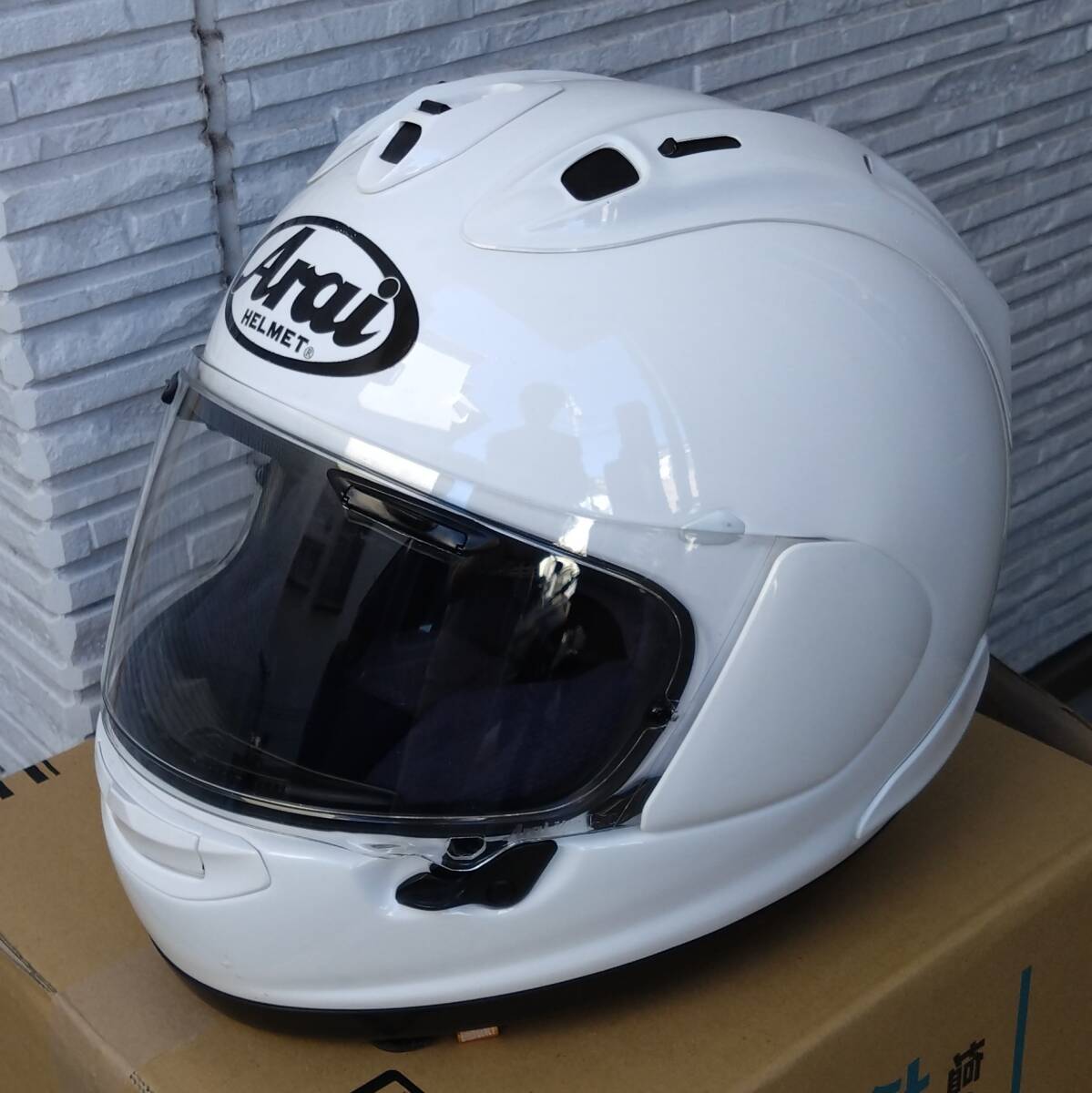 【中古】Arai アライ RX-7X ホワイト Mサイズ 57-58cm拍卖