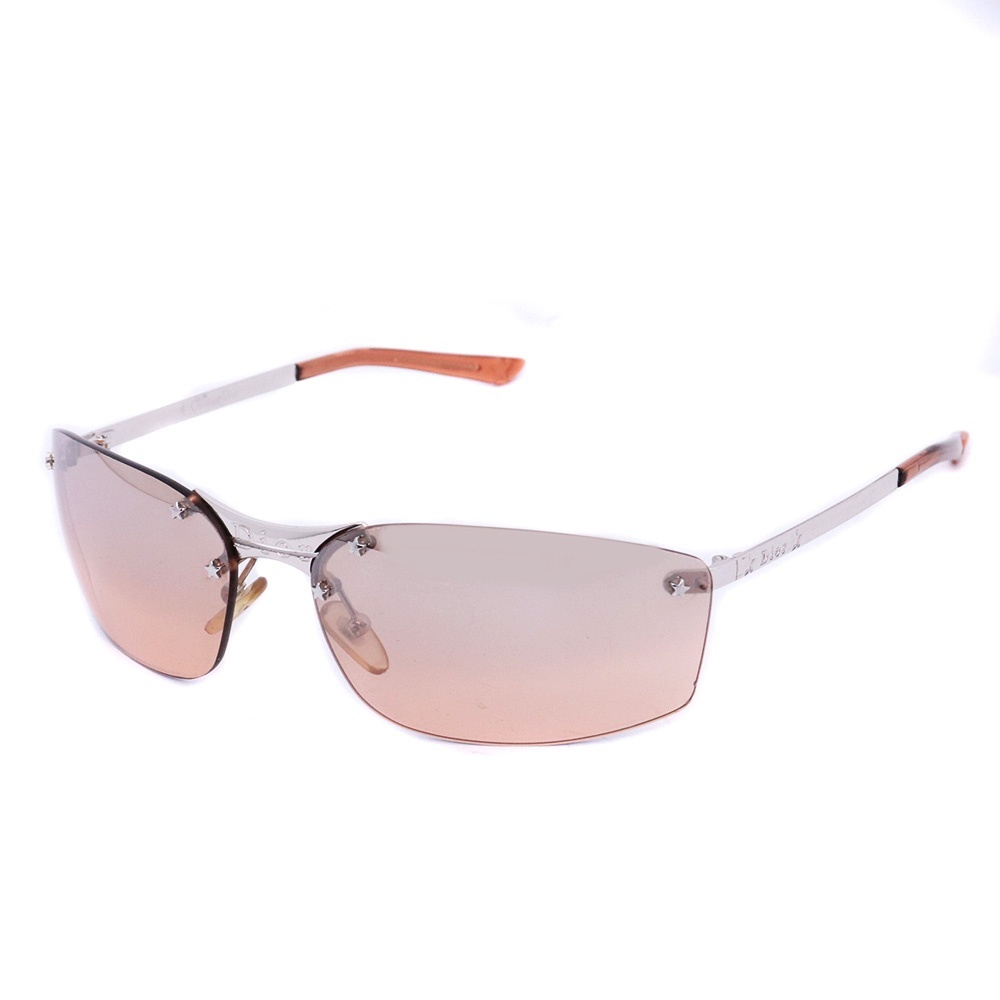 CHRISTIAN DIOR Mini Pop サングラス シルバー ブラウン YB7KH クリスチャンディオール ミニポップ スター 星拍卖