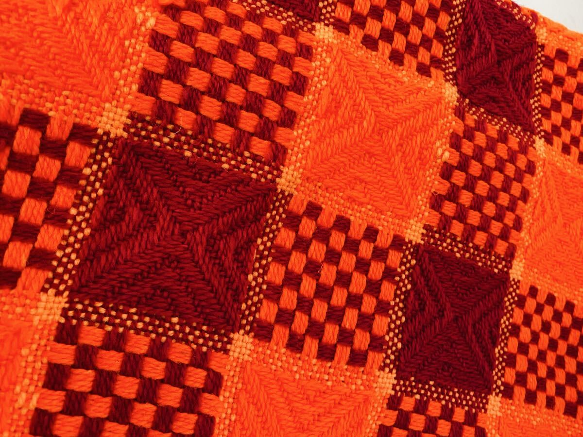 未使用 昭和レトロ 高級 こたつ上掛け こたつカバー 185×185 当時物 チェック マルチカバー レトロポップ ヴィンテージ(528)拍卖