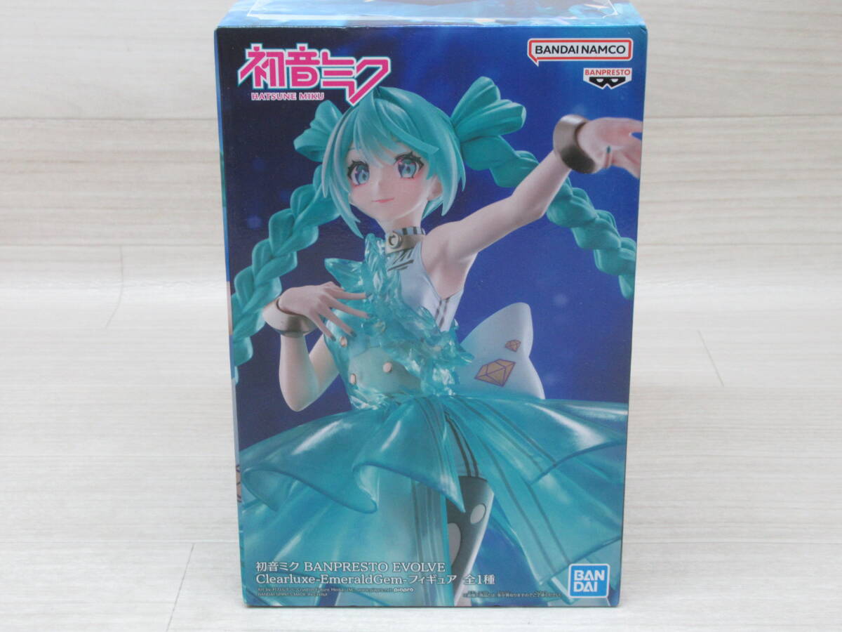 08/Y689★初音ミク BANPRESTO EVOLVE Clearluxe -EmeraldGem- フィギュア ★バンプレスト★プライズ拍卖