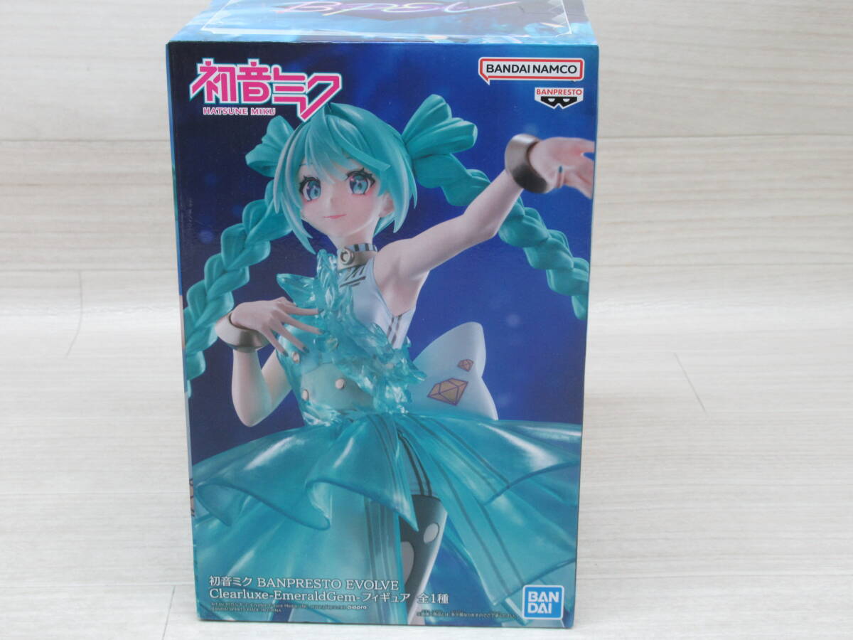 08/Y690★初音ミク BANPRESTO EVOLVE Clearluxe -EmeraldGem- フィギュア ★バンプレスト★プライズ拍卖