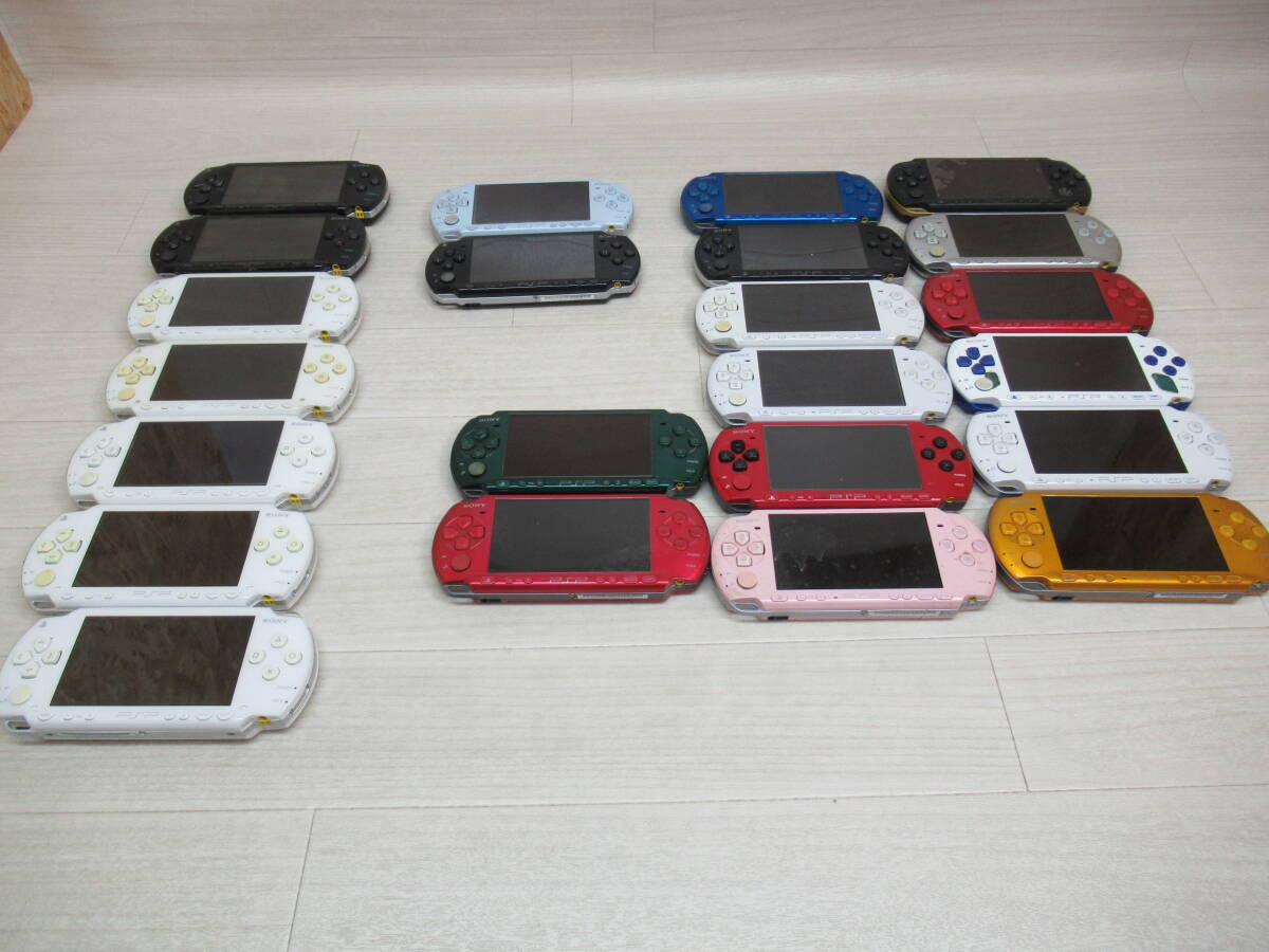 60/Q039★ジャンク品★PSP本体のみ まとめ売り PSP-1000/2000/3000 23台セット★PlayStationPortable 本体★ノークリーニング品/中古品拍卖