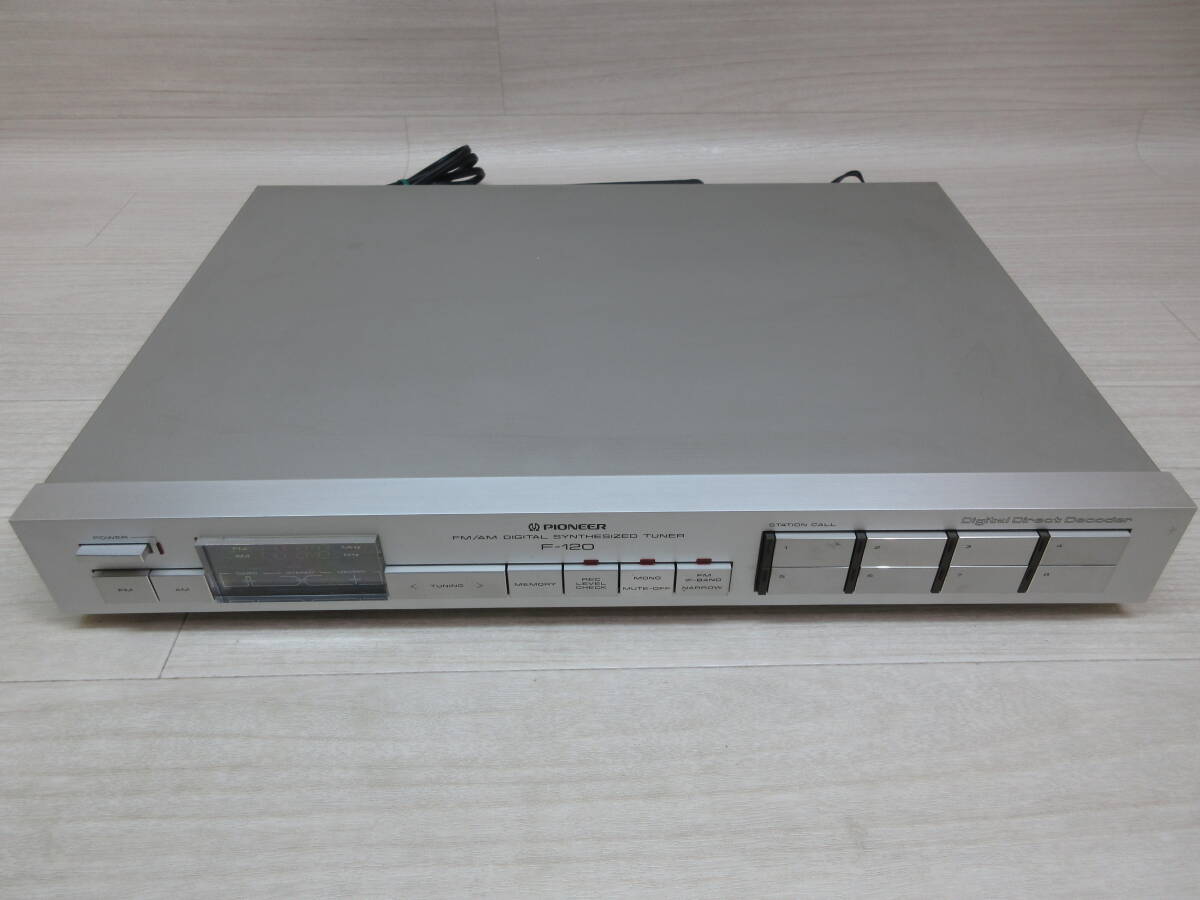 36/Ψ408★【同梱不可】Pioneer FM/AMチューナー F-120★ラジオチューナー★昭和レトロ拍卖