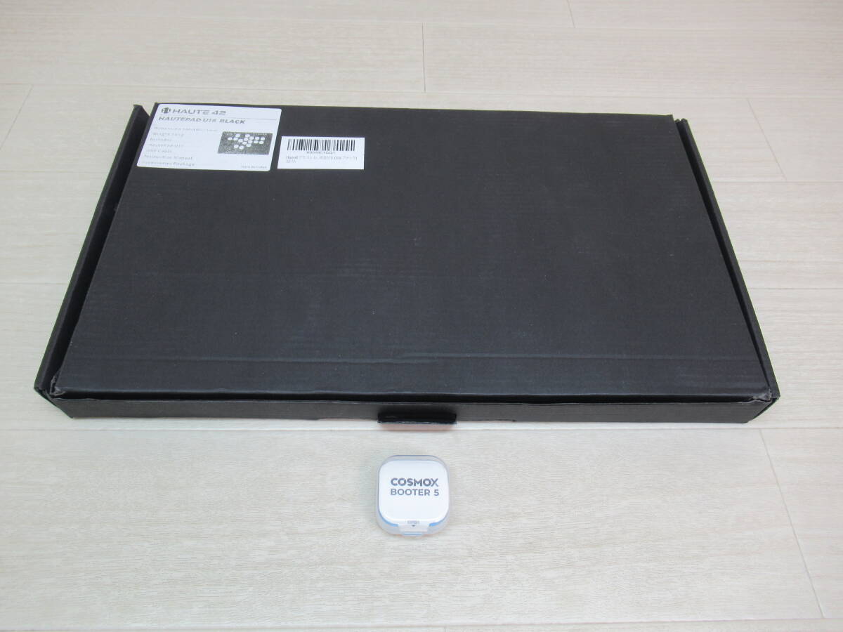 61/Q047★Haute42 U16 レバーレスアケコン (アーケードコントローラー) Black ブラック + COSMOX BOOTER 5 セット★動作確認済み 中古品拍卖