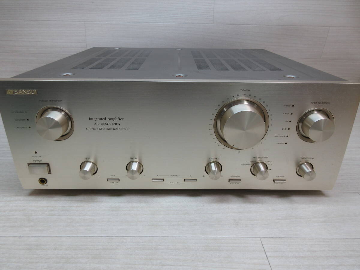 36/Ψ410★【同梱不可】SANSUI プリメインアンプ AU-α607NRA拍卖
