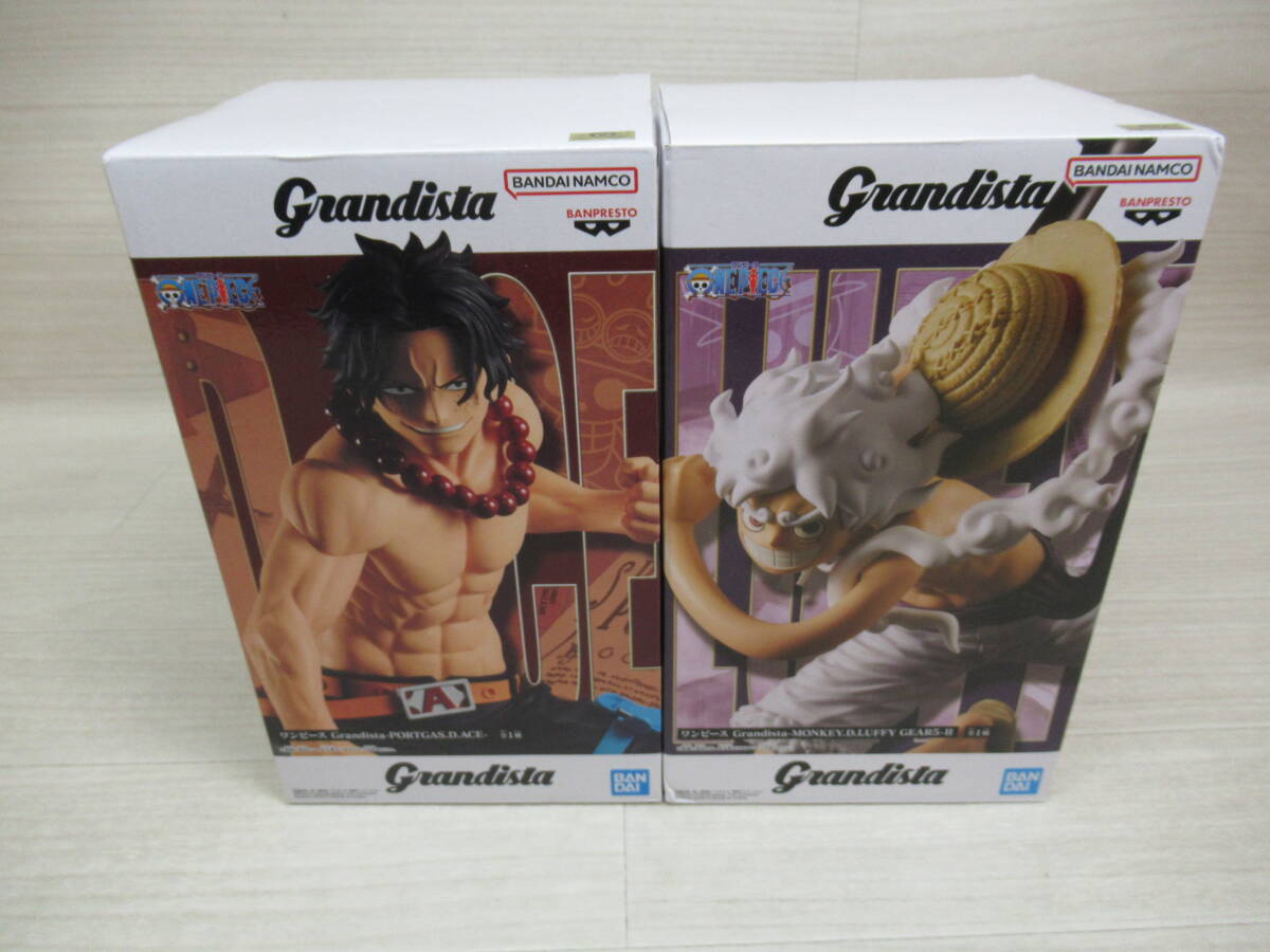 09/A782★フィギュア 2種セット★ワンピース Grandista ポートガス・D・エース/モンキー・D・ルフィ GEAR5 (ニカ)★プライズ★未開封品拍卖
