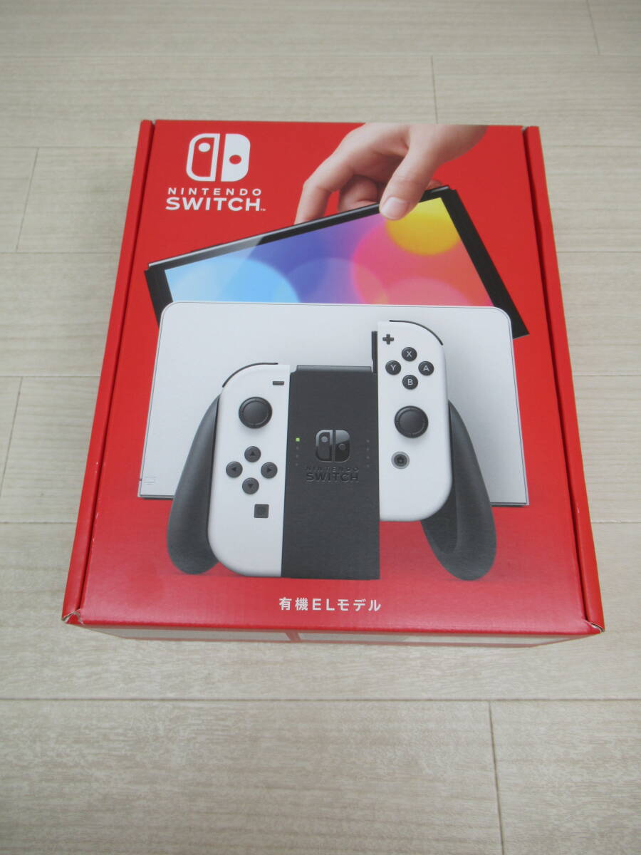 60/Q984★ニンテンドースイッチ 本体★Nintendo Switch 本体 有機ELモデル White ホワイト★HEG-S-KAAAA★外箱ダメージあり★未使用品拍卖