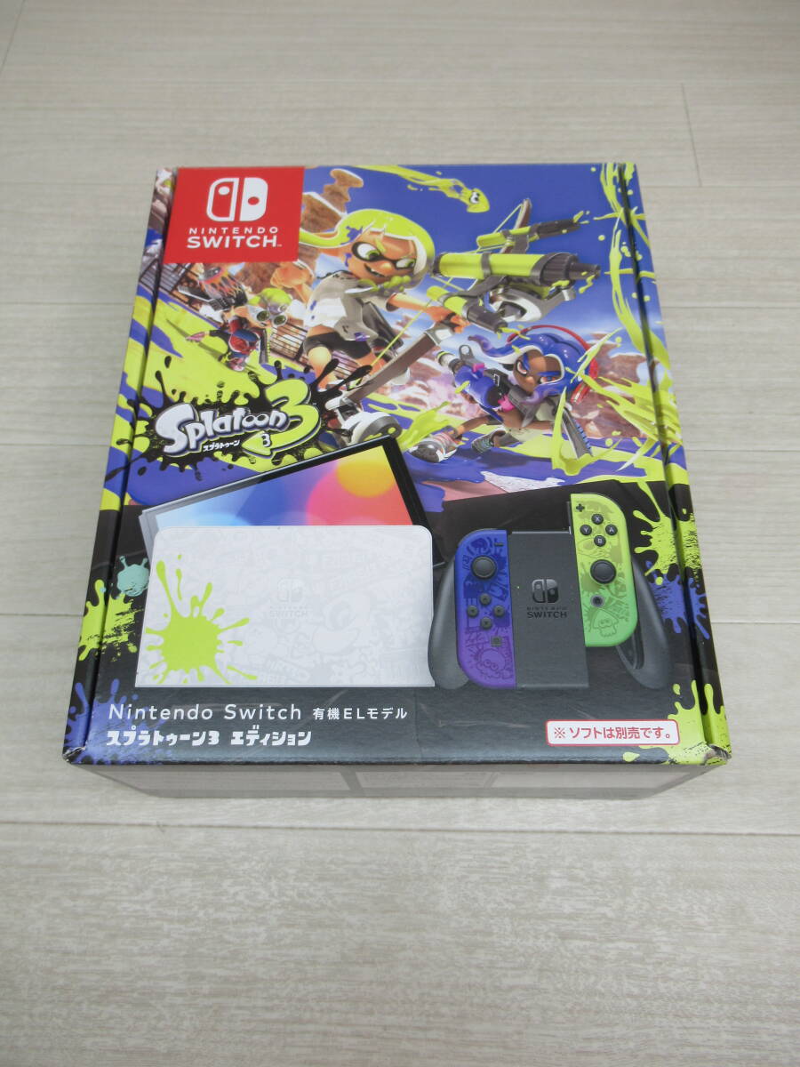 60/Q992★ニンテンドースイッチ本体★Nintendo Switch 本体 有機ELモデル スプラトゥーン3★HEG-S-KCAAA★動作確認済 / 初期化済 中古品拍卖