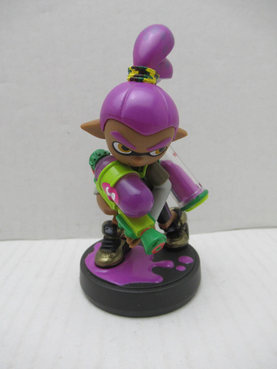 61/Q016★amiibo アミーボ スプラトゥーンシリーズ【ボーイ (パープル)】★アミーボ本体 単品★動作確認済/初期化済 中古品拍卖