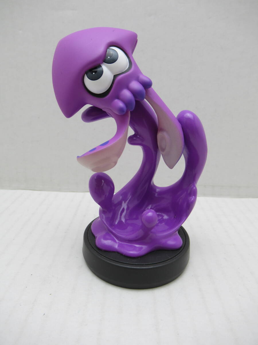 61/Q026★amiibo アミーボ スプラトゥーンシリーズ【イカ(ネオンパープル)】★アミーボ本体 単品★動作確認済/初期化済 中古品拍卖