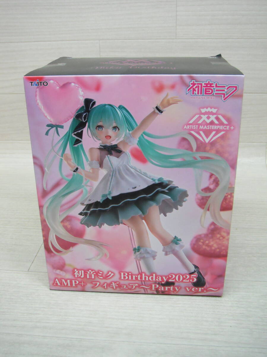 08/H481★初音ミク Birthday2025 AMP+ フィギュア~Party ver.~★プライズ★未開封・箱ダメージあり拍卖