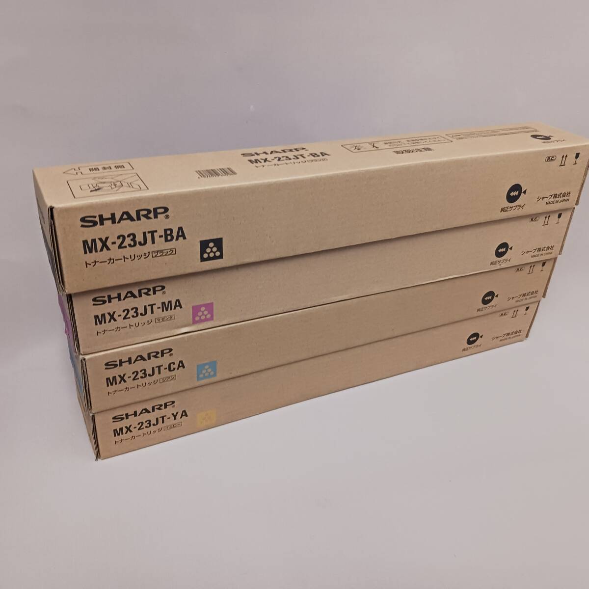 送料無料 未使用 シャープ トナーカートリッジ MX-23JT BA/ CA / MA / YA 計4本拍卖