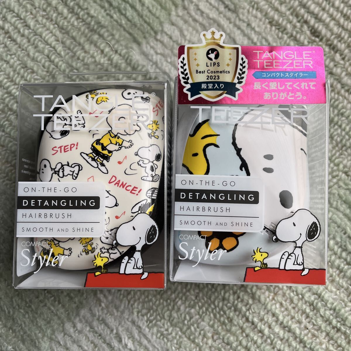 送料込!タングルティーザー コンパクトスタイラー(スヌーピー/ダンス) ヘアブラシ ブラシ SNOOPY 櫛 スヌーピー 2個セット拍卖