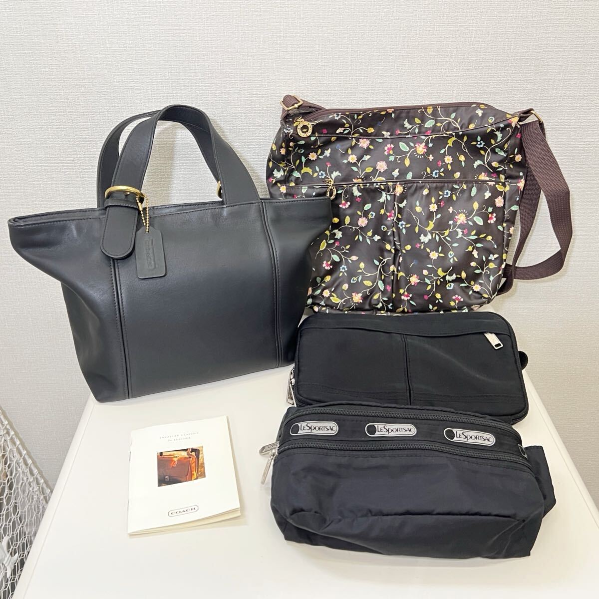 1円〜 COACH オールド コーチ トート ハンド バッグ レスポートサック ウエストポーチ ショルダー バック 【美品含】まとめ4点拍卖