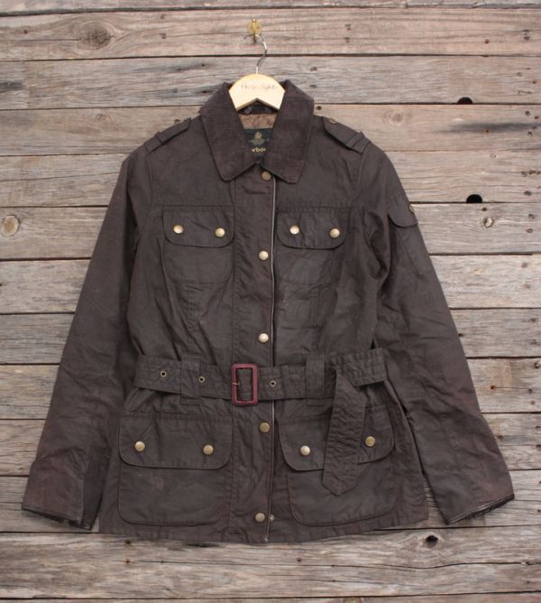 バーブァー「FLYWEIGHT HQ JACKET」茶 表UK8拍卖