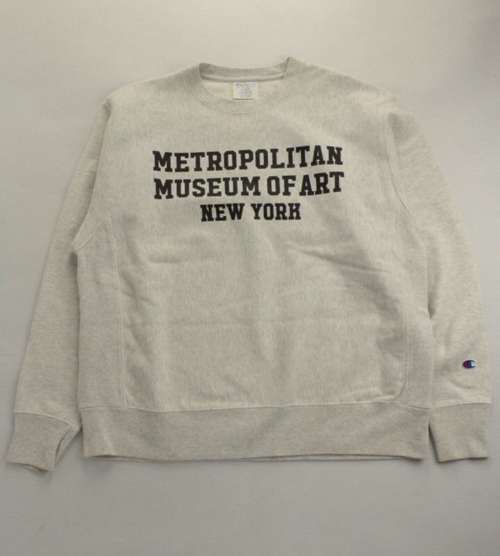 チャンピオン リバースウィーブ メトロポリタン美術館 NY グレー 表L拍卖
