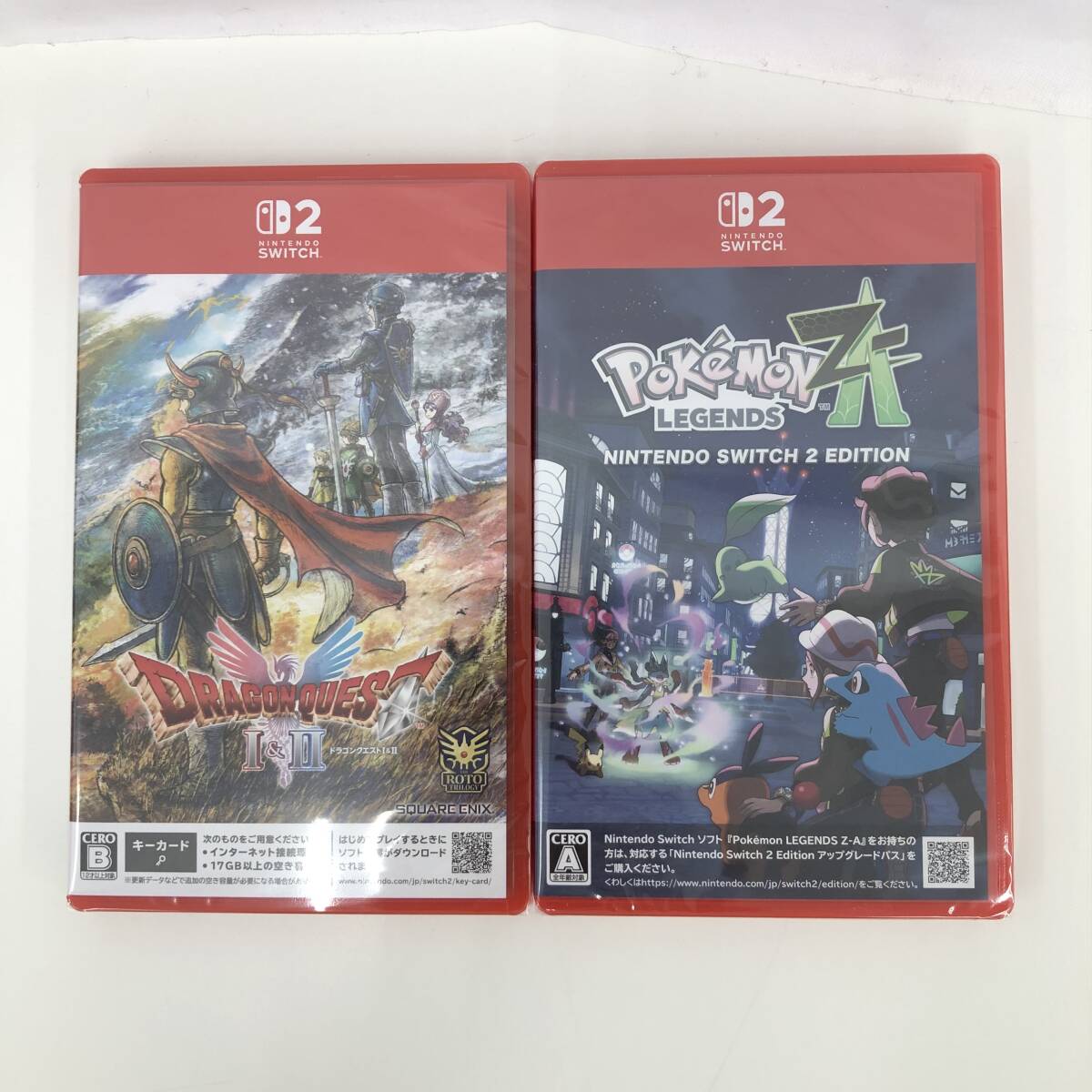 ◆未開封 ニンテンドースイッチ2ソフト セット ドラゴンクエストⅠ&Ⅱ/Pokemon LEGENDS Z-A Nintendo Switch 2 Edition ポケモン◆H110401拍卖