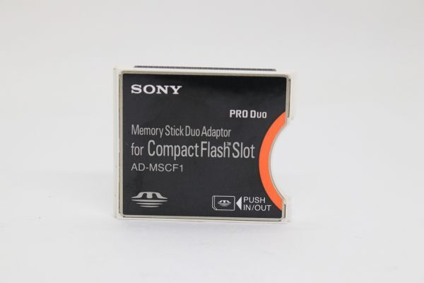 CFアダプター SONY AD-MSCF1 MemoryStick Duo Adaptor for CompactFlash Slot メモリースティックデュオ PRO コンパクトフラッシュ#Z6267拍卖