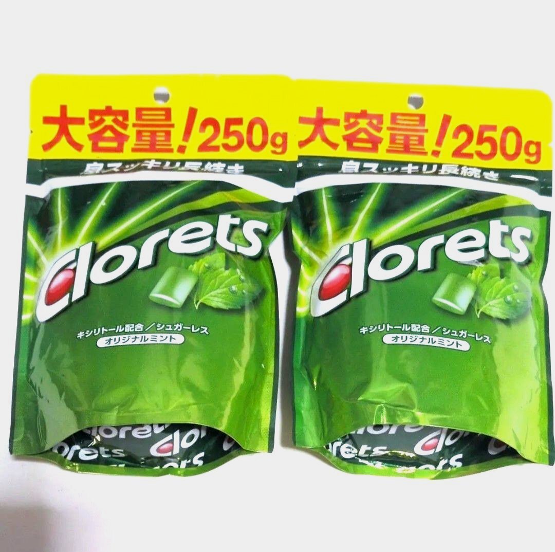 即決 クロレッツ オリジナルミント 大容量 250g×2個拍卖
