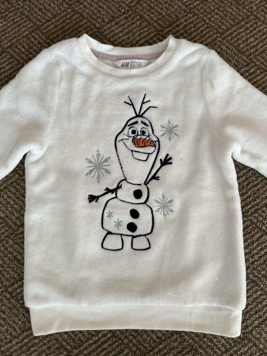 H&M アナ雪 オラフ トップス トレーナー KIDS 110-116㎝ 4-6Y 記名なし拍卖