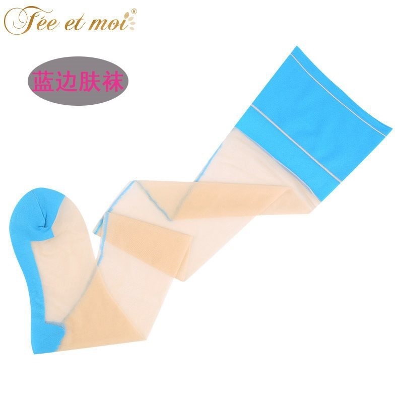 ROSESAKURA/ 品番・0906 ブルーベージュ 10デニール バックシームRHTデザイン足型あり ガーターストッキング拍卖