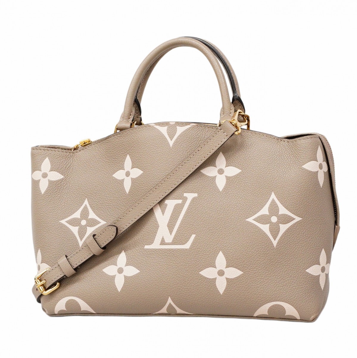 ★最終価格★SALE【5mc2631】ルイヴィトン ハンドバッグ モノグラム・アンプラント バイカラー プティパレPM M58914 トゥルトレール 2way拍卖