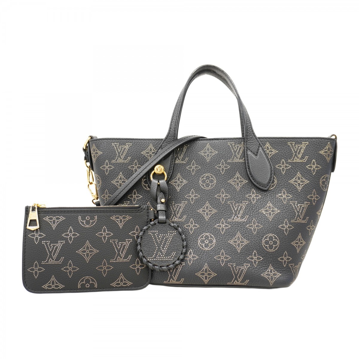 【5me6025-h】ルイヴィトン ハンドバッグ マヒナ ブロッサムPM M23393 ノワール 2wayバッグ【中古】レディース拍卖