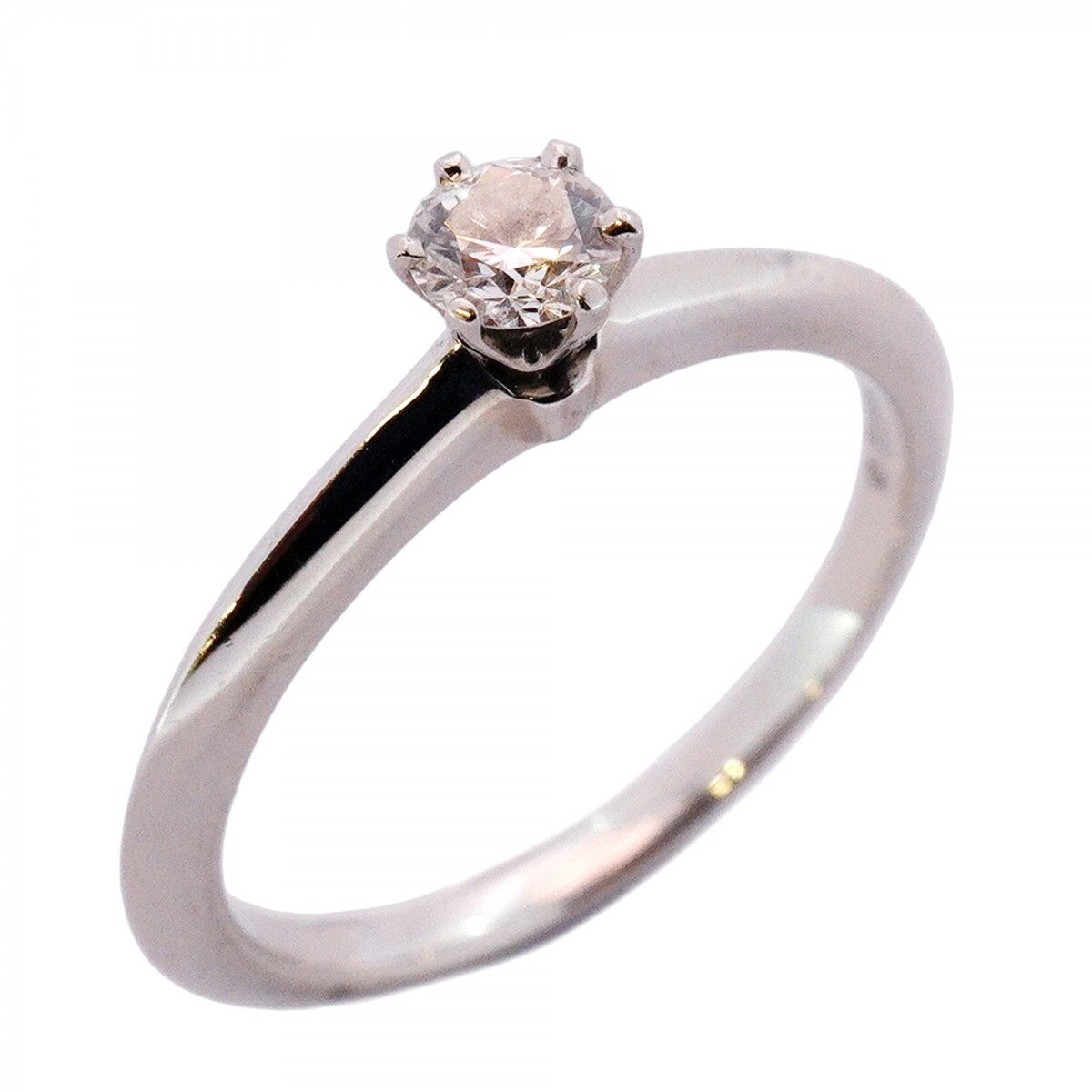 ★最終価格【5jmb0006】ティファニー リング ソリティア 1PD Pt950 プラチナ ダイヤモンド 0.21ct 11.5号【中古】レディース拍卖