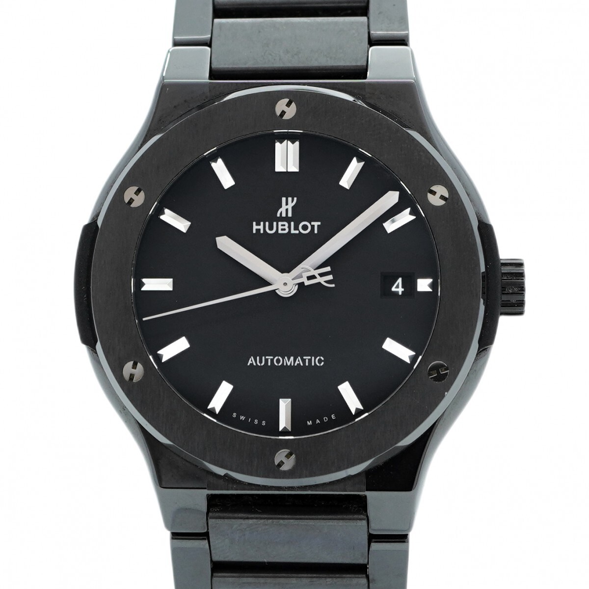 ★最終価格★SALE【5wwm0131】ウブロ クラシックフュージョン 510.CM.1170.CM 黒文字盤【中古】腕時計 メンズ拍卖