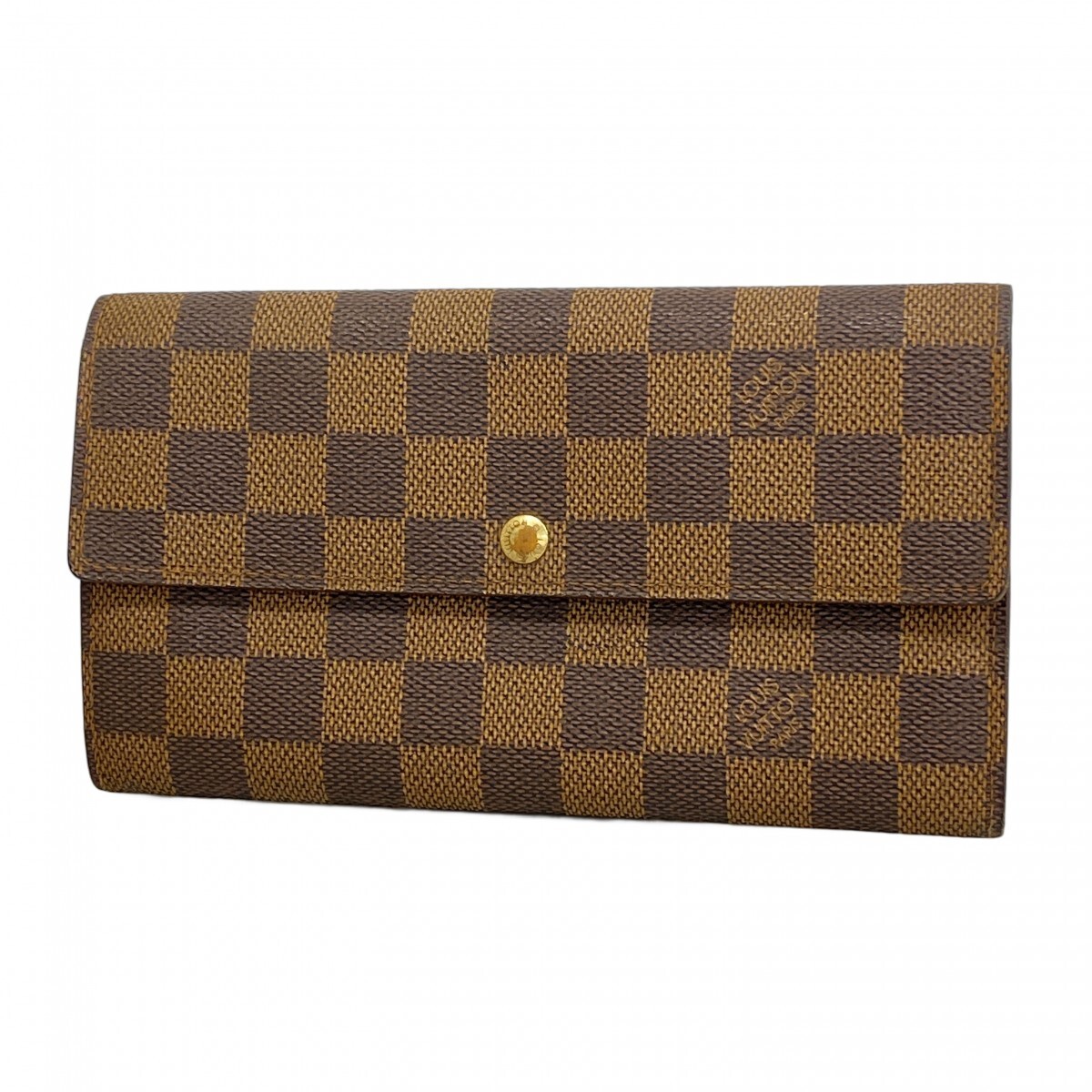 ★SALE【5mc3622】ルイヴィトン 長財布 ダミエ ポシェットポルトモネクレディ N61725 エベヌ【中古】レディース拍卖