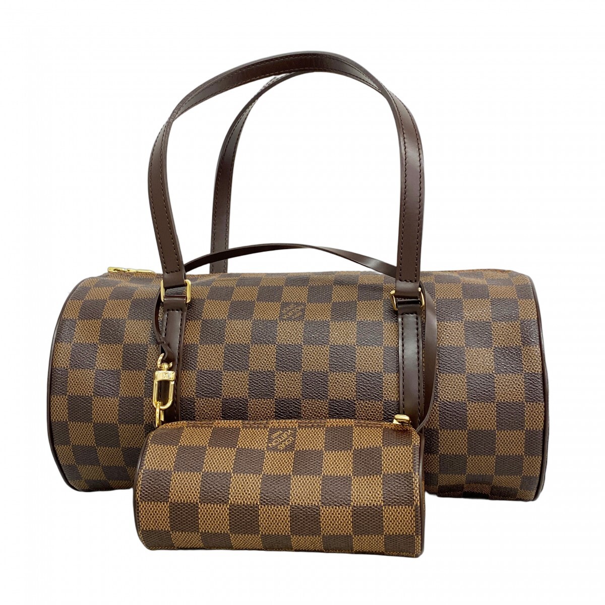 ★最終価格【5mb2399-h】ルイヴィトン ハンドバッグ ダミエ パピヨン30 N51303 エベヌ【中古】レディース拍卖