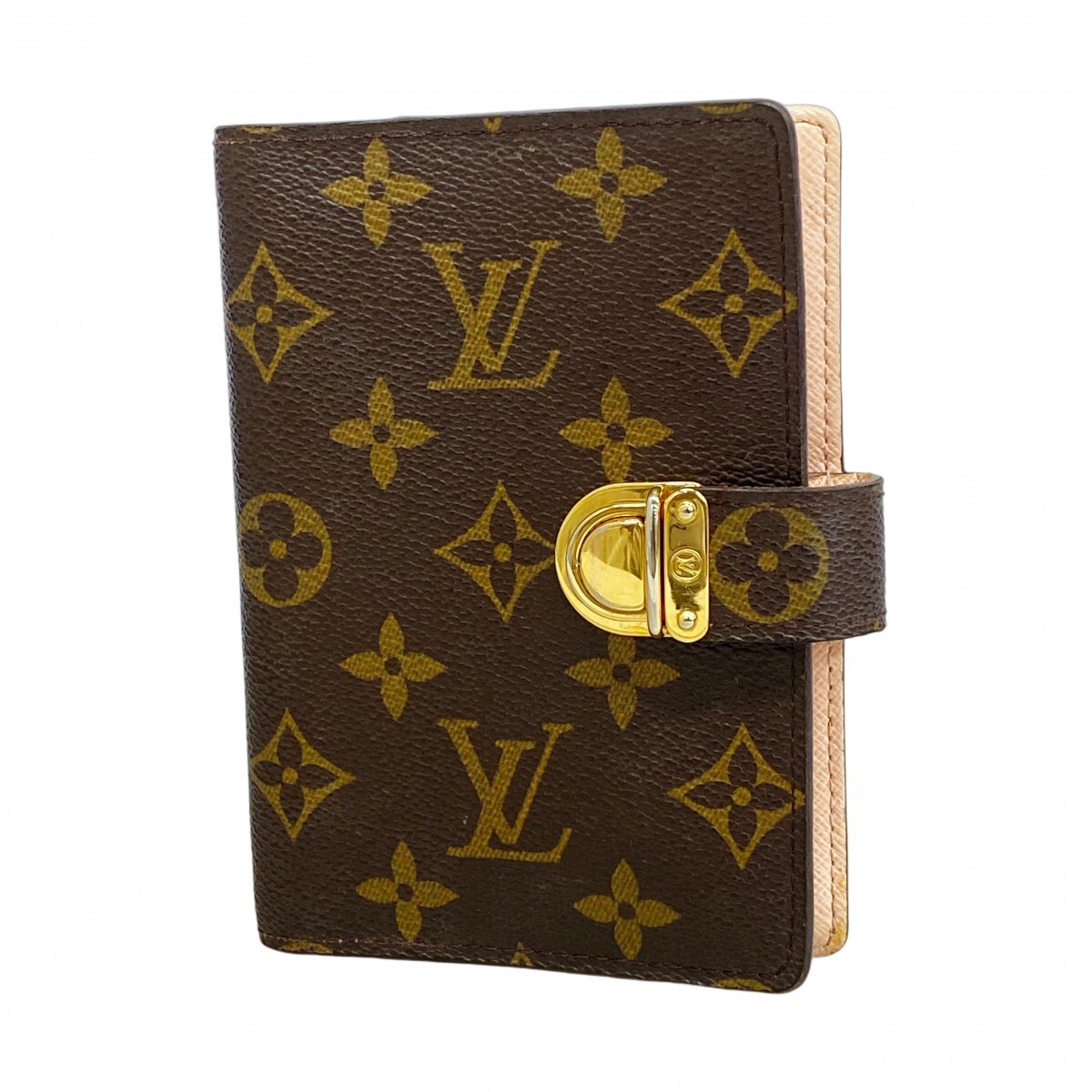 ★最終価格★SALE【5mb2266-h】ルイヴィトン 手帳カバー モノグラム アジェンダPMコアラ R21013 ブラウン ローズ【中古】レディース拍卖