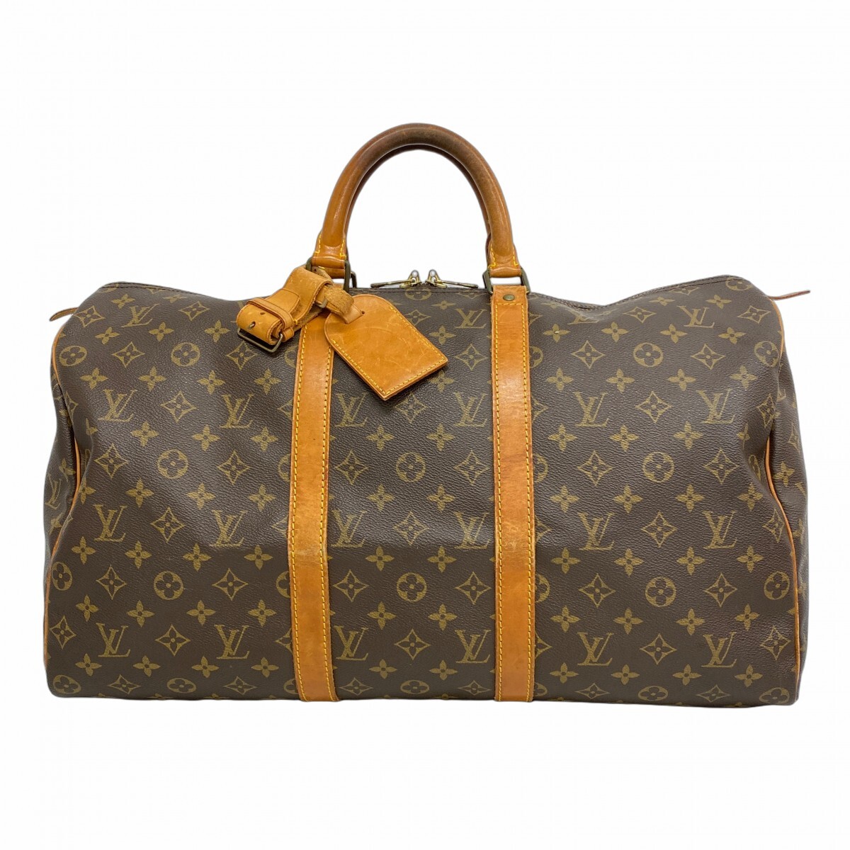 【5me5912】ルイヴィトン ボストンバッグ モノグラム キーポル50 M41426 ブラウン【中古】メンズ レディース ユニセックス拍卖