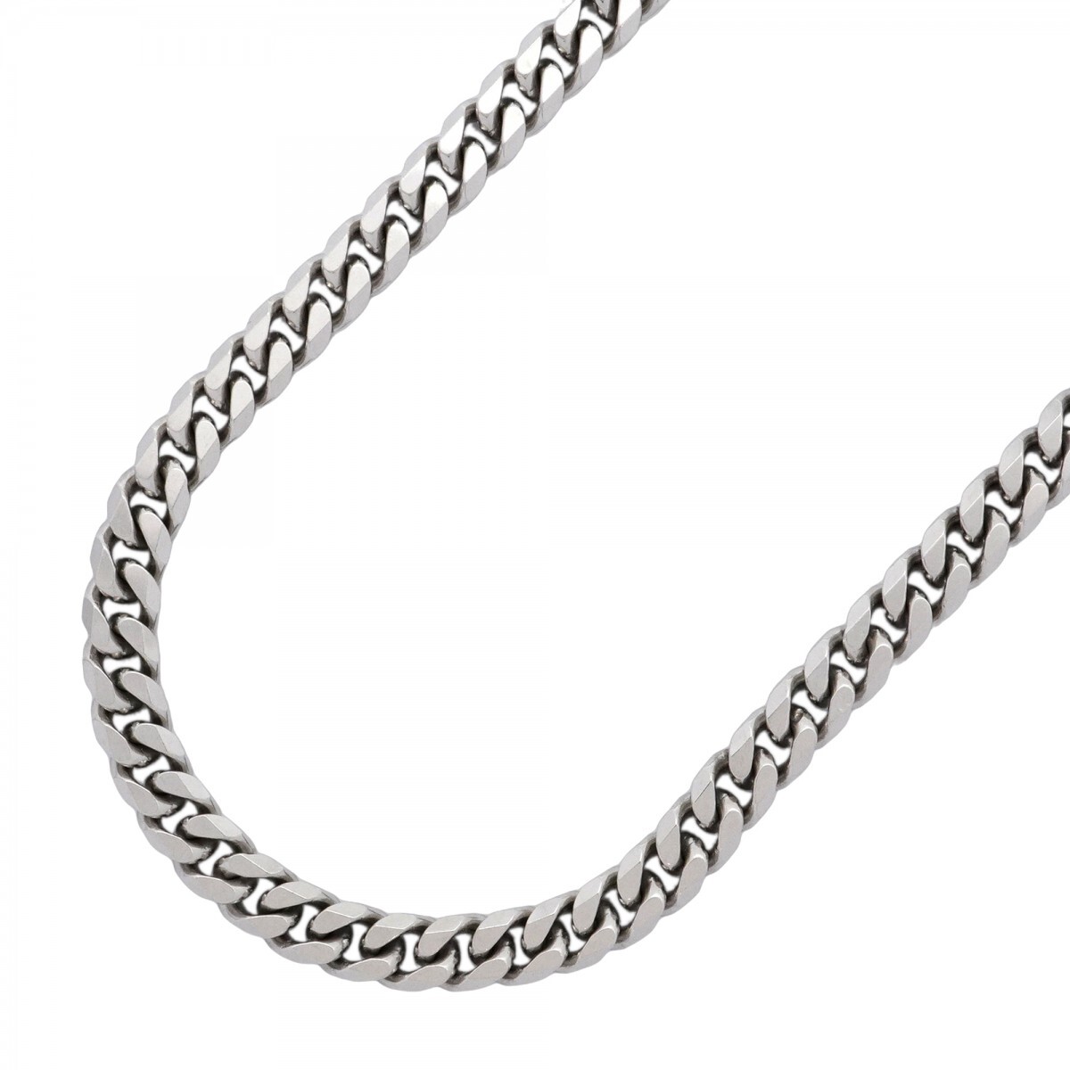 【5khm087】喜平 ネックレス Pt850 プラチナ 8面 シングル 50.5cm 122.3g キヘイ【中古】メンズ レディース ユニセックス拍卖