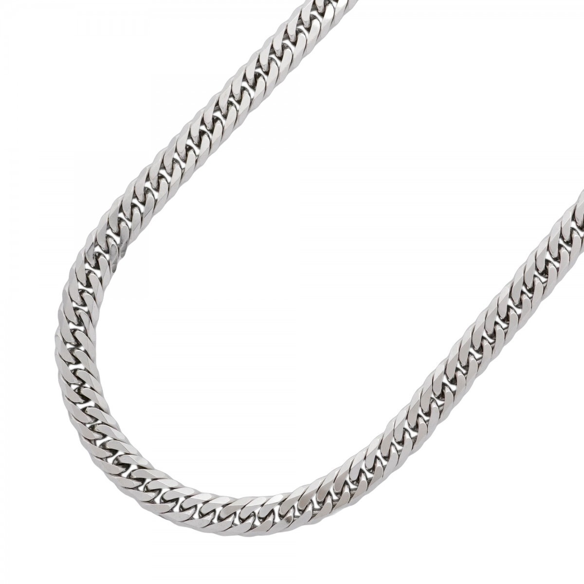 【5khm086】喜平 ネックレス Pt850 プラチナ 6面 ダブル 60.2cm 100.5g キヘイ【中古】メンズ レディース ユニセックス拍卖