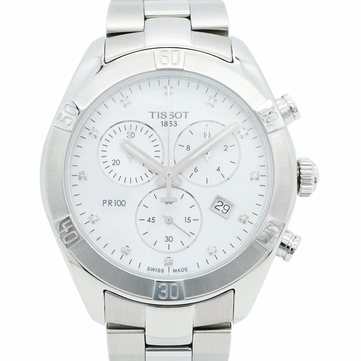 【5wwo0025】ティソ PR100 T101917A 白文字盤【中古】腕時計 メンズ拍卖
